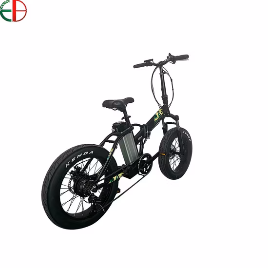 Mini Folding Electric Bike with 48V 500W Rear Drive Motor Outdoor Folding Snow Cruise E-Bike with for Mountain Adventures