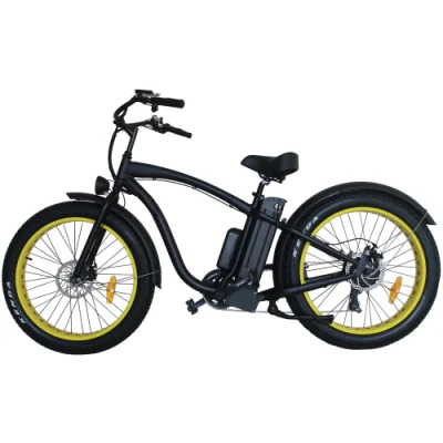 750W 4.5 Inch High Speed Fat Tire Electric Mountain Bike Cheap Man Beach Cruiser Bicycle