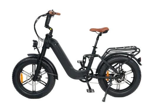 Queene/48V 750W Hidden Battery Fat Tyre Electric E-Bicycle Full Suspension Electric Cycle Mountain Electric Bike